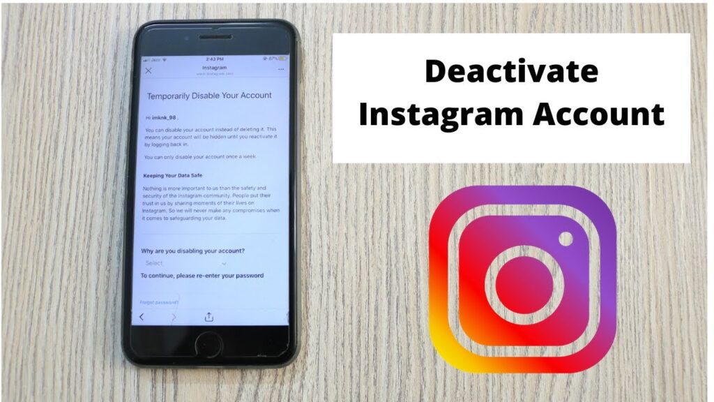 What happens after deactivating Instagram account?
